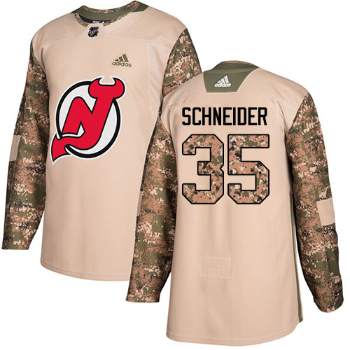 Herren New Jersey Devils Eishockey Trikot Cory Schneider #35 Authentic Camo Veterans Day Practice